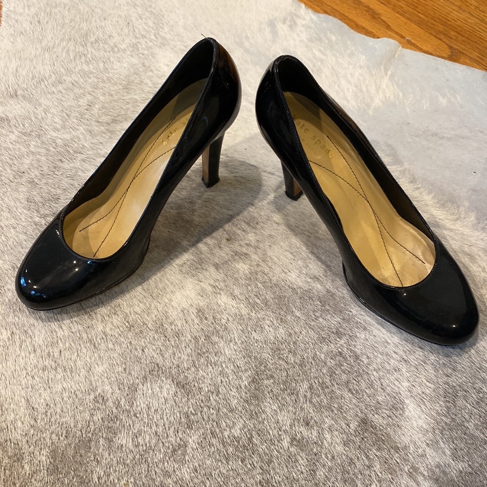 Kate Spade women’s patent leather heals black size 6 - Picture 4 of 5